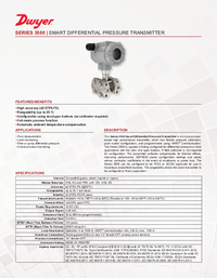 Thumbnail of document Data Sheet - 3500 Smart Differential Pressure Transmitter